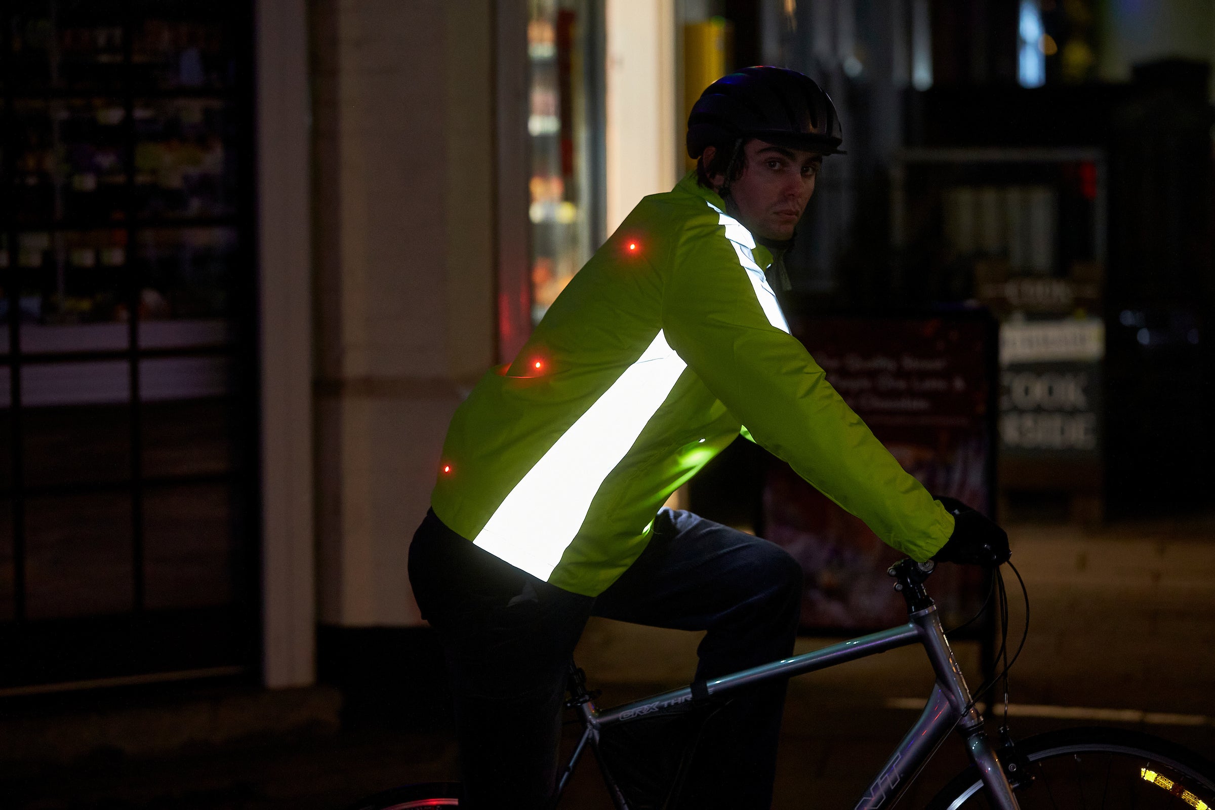 High Visibility jacket with lights