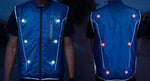 Load image into Gallery viewer, cycling gilet blue LED lights
