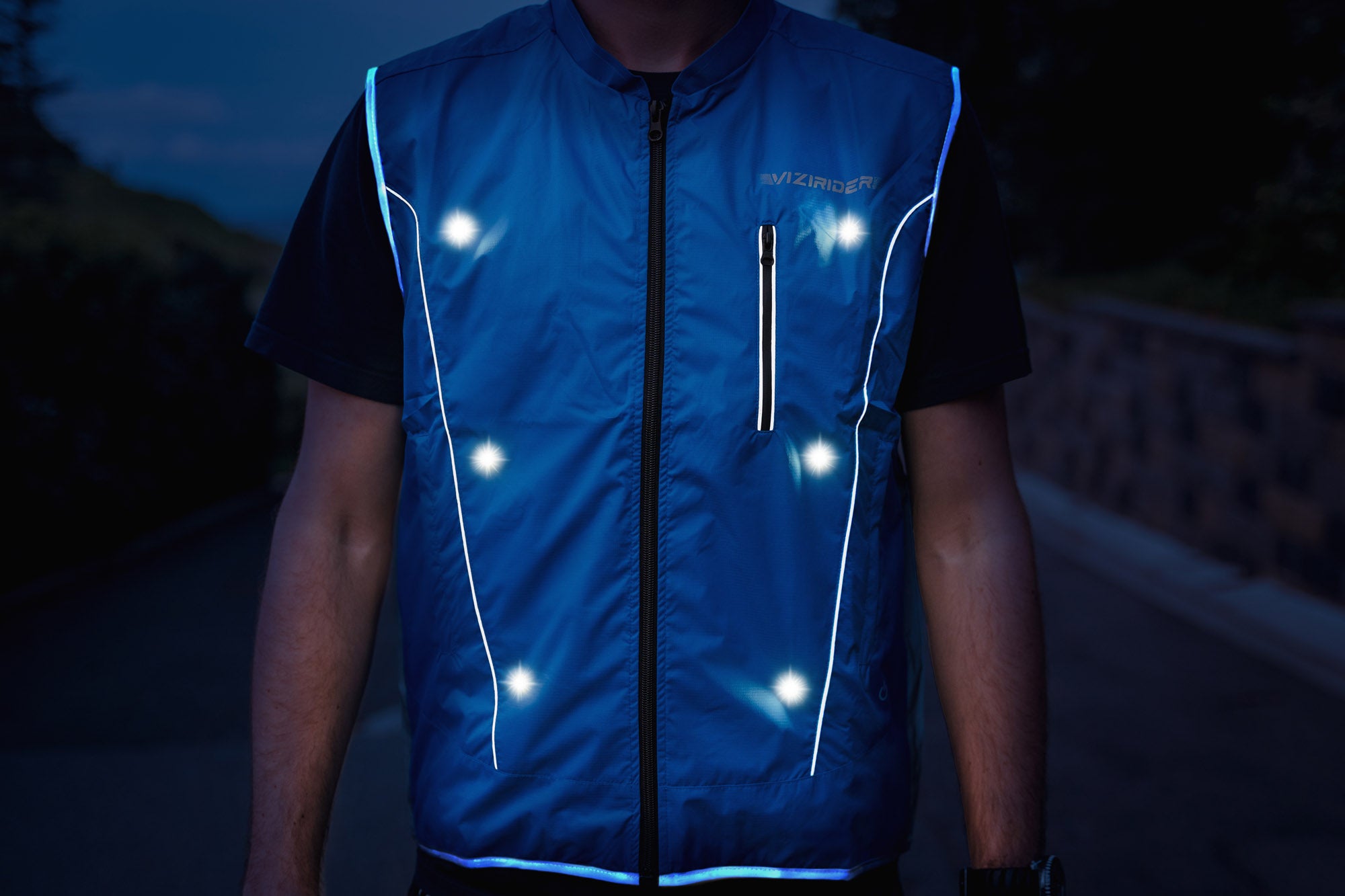 gilet with LED lights