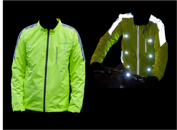 Cycling jacket with lights clearance