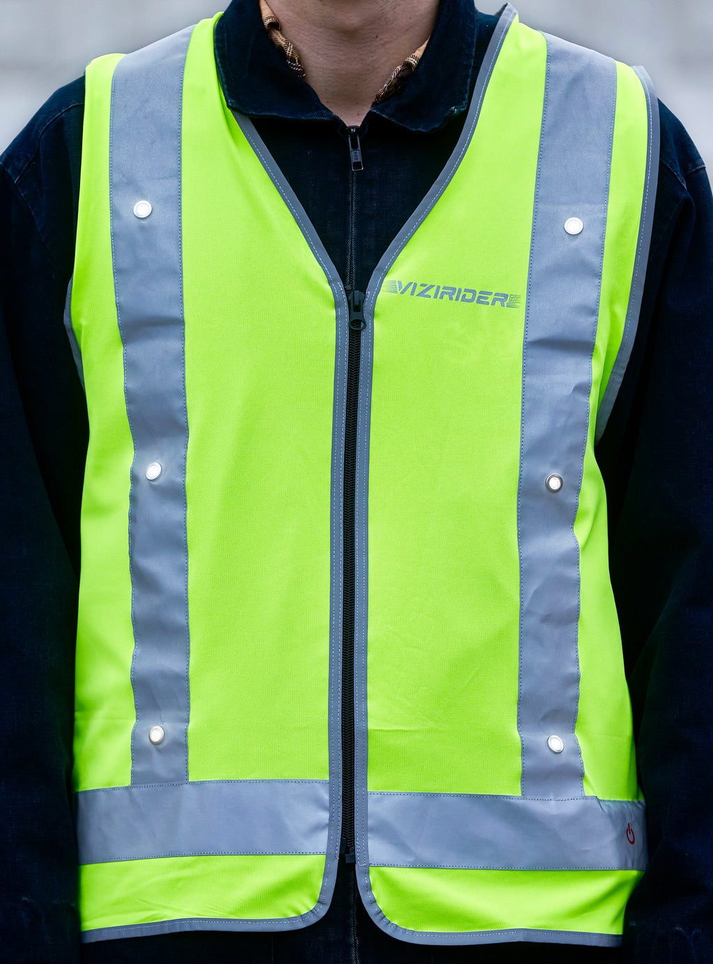 high visibility LED vest reflective